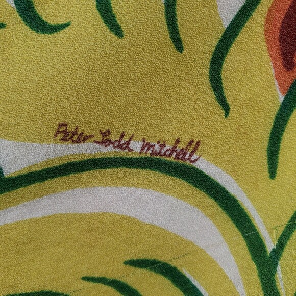 Peter Todd Mitchell Scarf Jungle Animal Print Vintage Leopard Native Tiger - Picture 2 of 10